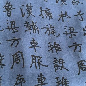 100% Silk BanJara  Sheer Scarf Navy  Black Asian Script
13”wide
64”long
Artsy